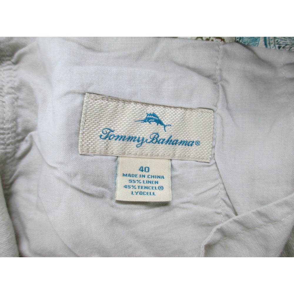 Tommy Bahama Shorts Mens 40 Brown Tan Linen Blend Pockets Chino* - Picture 8 of 8